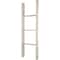 Ekena Millwork 15"W x 48"H x 3 1/2"D Vintage Farmhouse 3 Rung Ladder, Barnwood Decor Collection, Chalk Dust White DECR015X048X04LDRWH - alternate 2